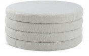 The Heat Boucle Fabric Ottoman