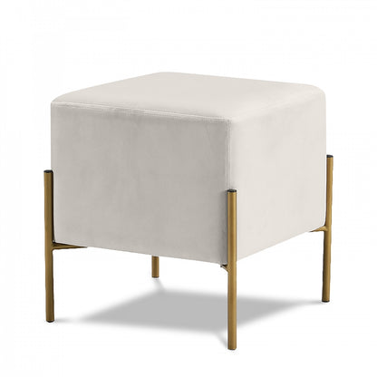 Payton Velvet Ottoman Stool