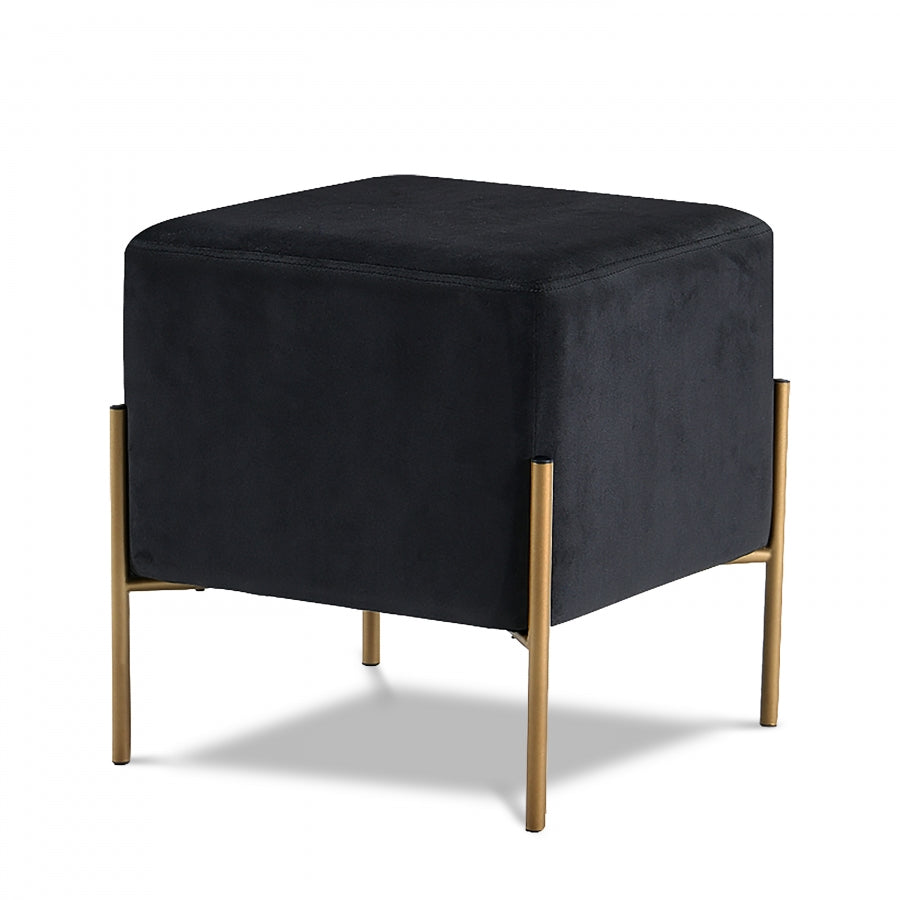 Payton Velvet Ottoman Stool