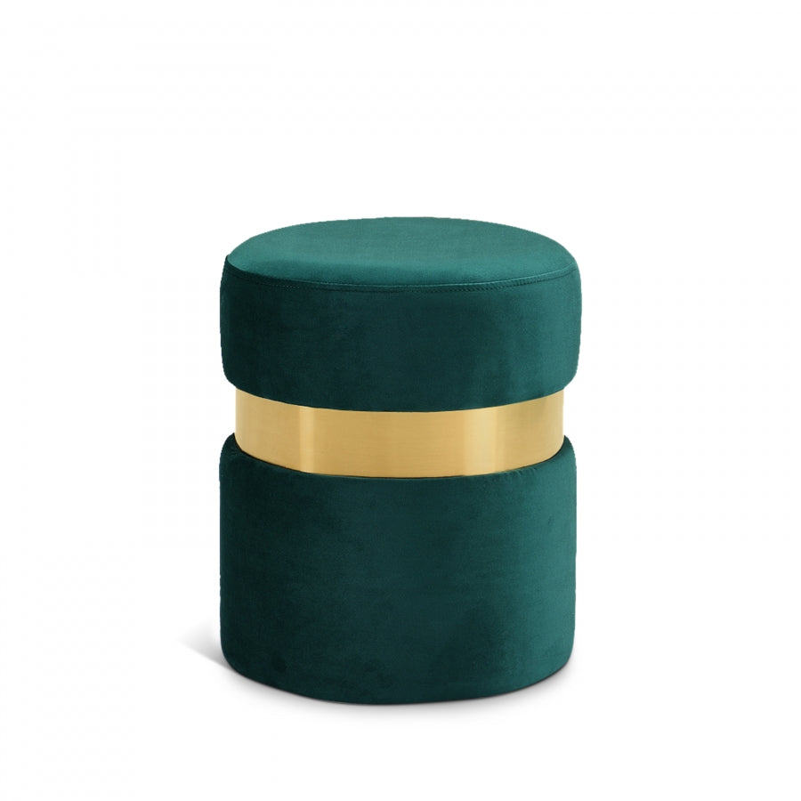 Poetic Style Velvet Ottoman Stool