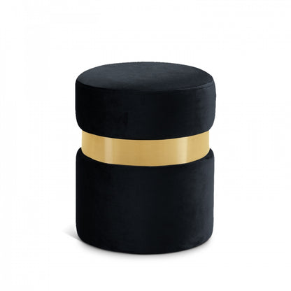 Poetic Style Velvet Ottoman Stool