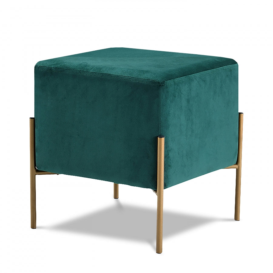 Payton Velvet Ottoman Stool