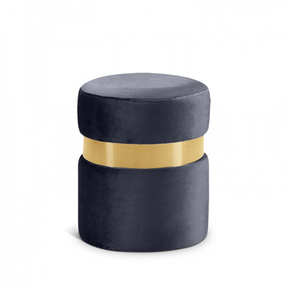 Poetic Style Velvet Ottoman Stool