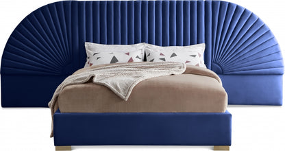 Blanco Velvet Bed