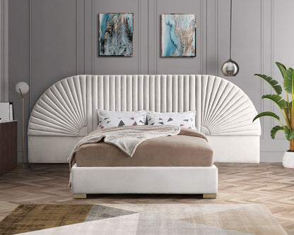 Blanco Velvet Bed