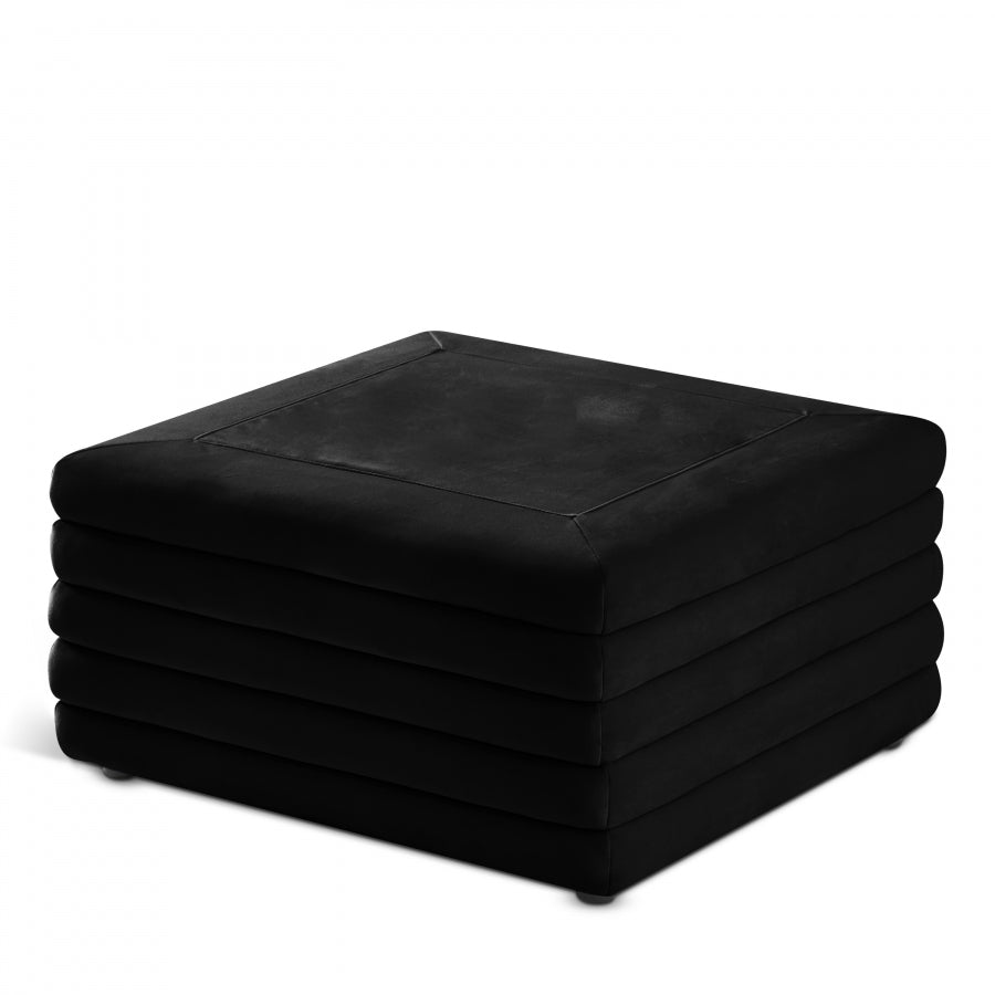 Duren Velvet Ottoman