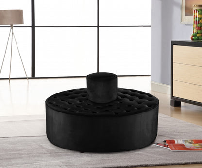 Accessible Velvet Ottoman