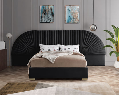 Blanco Velvet Bed