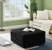 Duren Velvet Ottoman